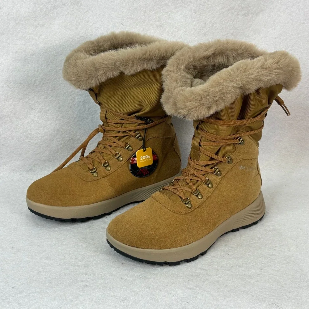 Columbia Womens 8 Slopeside Village Omni-Heat Hi 200G Insulation Elk/Autumn Fur*